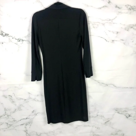 NORMA KAMALI Black Jersey Knit Dress - Picture 9 of 10